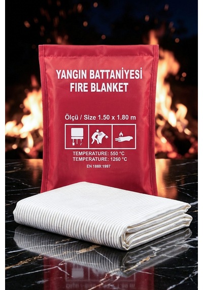 Yangın Söndürme Battaniyesi 150x180 Cm Ce Sertifikalı
