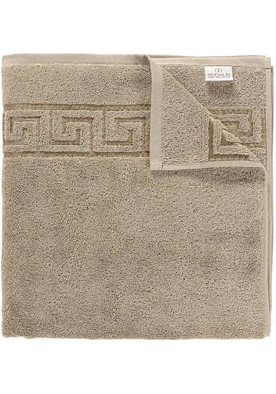 Pamuk Tekli Jakarlı Yumuşak Havlu Grek - 70 X 140 Bej
