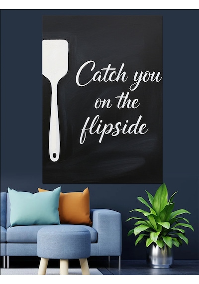Ahşap Tablo Bıçak Ters Çevir Catch Flipside