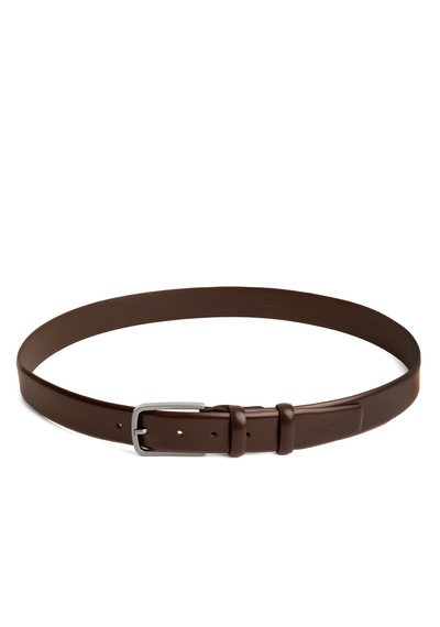Pierre Cardin Rugan Deri Erkek Kemer En 3,5 Cm Pc100a Kahve - Rugan