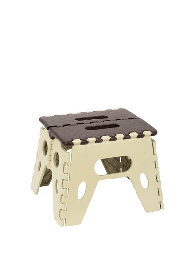 4 Adet Mini Sağlam Dayanıklı Kullanışlı Şık Katlanır Tabure Ma099 Bej 4 Adet