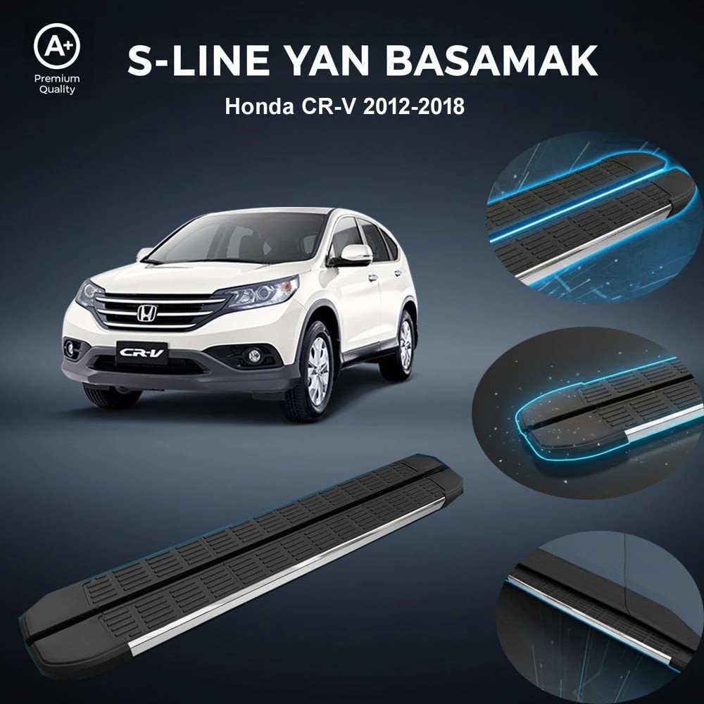 Honda Cr-v S-line Premium Krom Yan Basamak 2012-2018