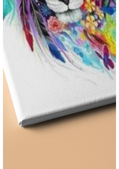 Webstyle Sayılarla Boyama Seti Kasnaklı Süslü Aslan 50 X 65 Cm