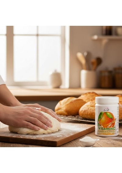 Vitamin C Askorbik Asit 75 G Hamur Geliştirici, Renk Koruyucu Ve Taze Tutucu Toz