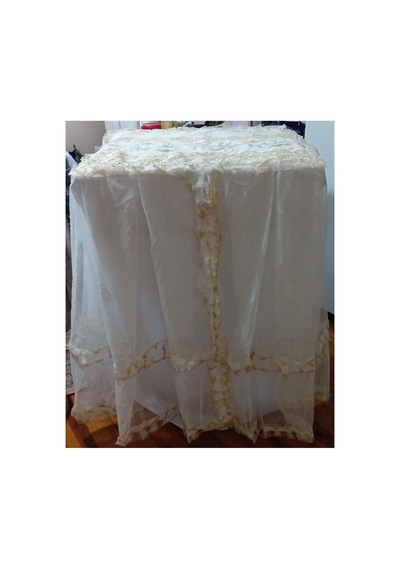 Çamaşır Makinesi Örtüsü 85 Polyester Ekru Renkli