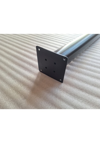 4 Adet Metal Konik Ayak Siyah 72 CM - Açılı Ayak Boru Çapı 5.1 CM