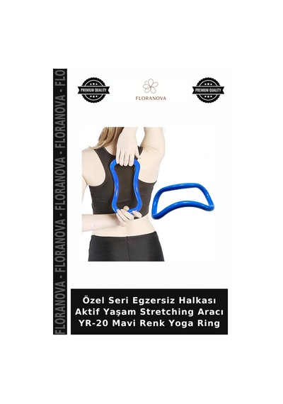 Özel Seri Egzersiz Halkası Aktif Yaşam Stretching Aracı Yr-20 Mavi Renk Yoga Ring