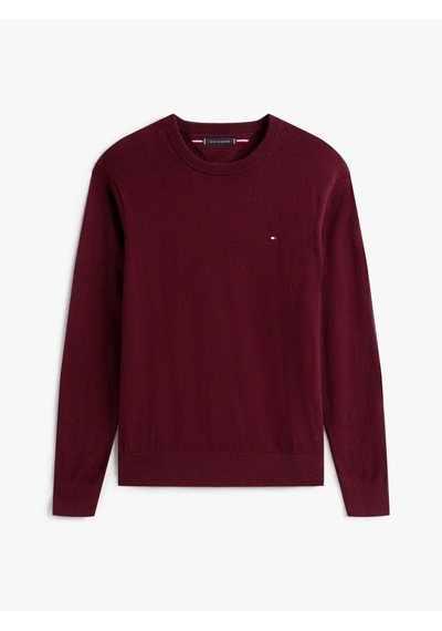 Tommy Hilfiger Pıma Org Ctn Cashmere Crew Neck Erkek Kırmızı Kazak - Mw0mw28046