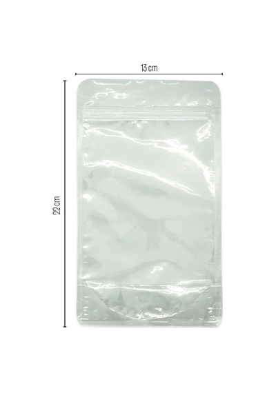13X22.5X7 Şeffaf Kilitli Doypack 50 Adet