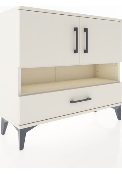 Arges Şifonyer 3 Raflı Tek Çekmeceli 2 Kapaklı 88x30x80 Aytaş... Aytaşı Arges Şifonyer 3 Raflı Tek Çekmeceli 2 Kapaklı 88x30x80 Aytaş... Aytaşı