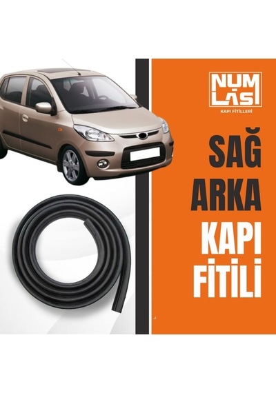 Hyundai İ10 2007-2012 Sağ Arka Kapı Fitili-a Kalite-numlas-nm6156