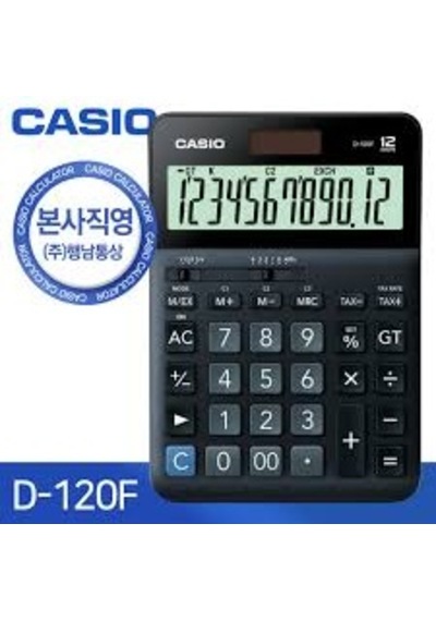 Casio D-120F 12 Hane Masa Üstü Hesap Makinesi