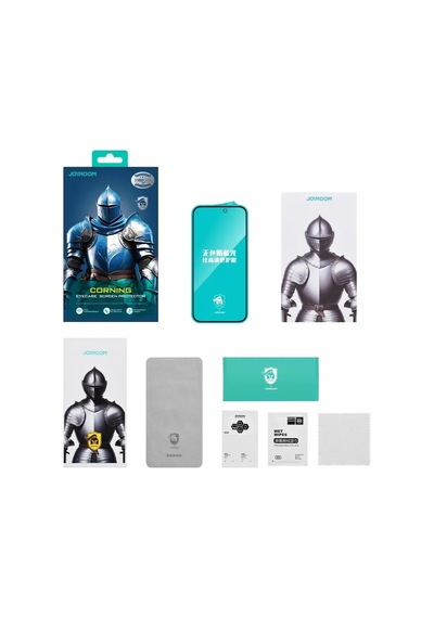 Joyroom Apple iPhone Uyumlu  15 Pro Max Eyecare Göz Korumalı Gorilla Cam Ekran Koruyucu