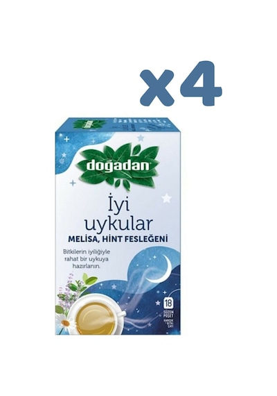 İyi Uykular Çayı Melisa Ve Hint Fesleğeni X 4