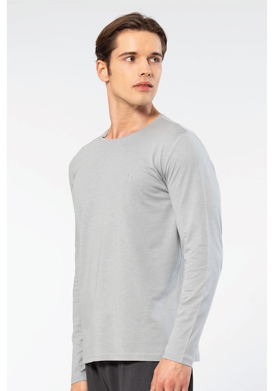 Cacharel Erkek Modal Pamuk Bisiklet Yaka T-shirt 2242/gri Gri