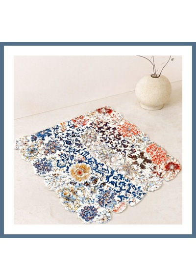 Buradabulabilirsin Dikdörtgen Kaydırmaz Su Emici Banyo Paspası 70x34 Cm Bbz Çok Renkli