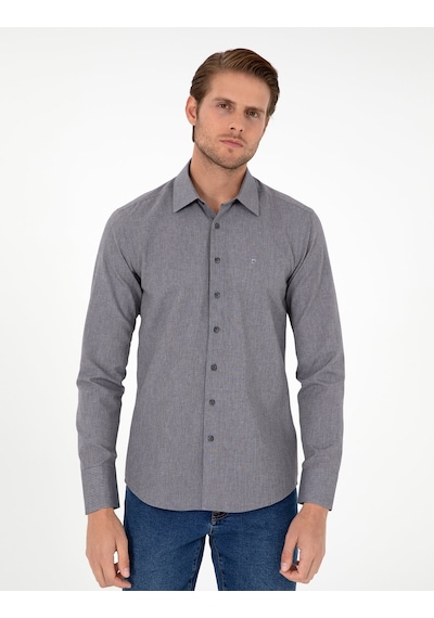 Pierre Cardin Erkek Antrasit Gömlek Desenli 50297468-vr006 Antrasit