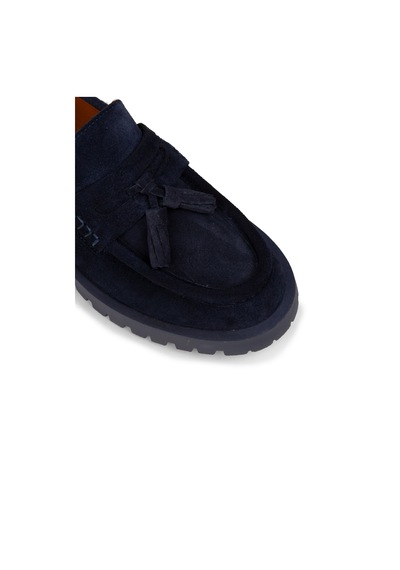 Deery Kadın Hakiki Süet Lacivert Püsküllü Loafer - 02035zlcvc01 Lacivert