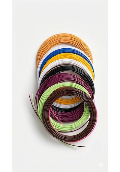 Vakumlu Pla Filament 10 Renk 5 Metre Toplam 50m.