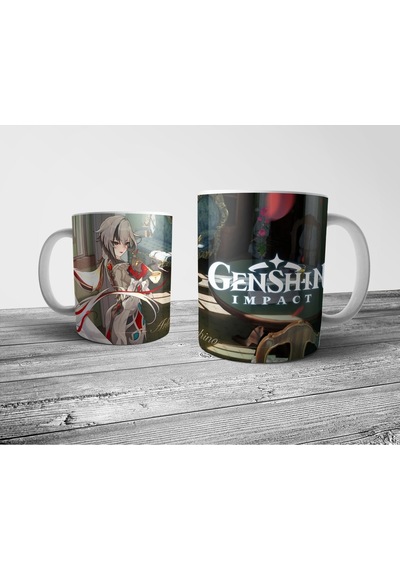 Genshin Impact Arlecchino Kupa Bardak Model 3 Çok Renkli
