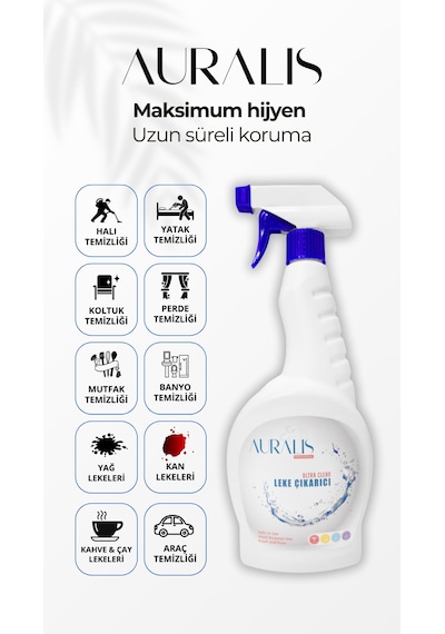 Auralis Ultra Clean Çok Amaçlı Güçlü Leke Çıkarıcı Temizlik Spreyi 750 Ml