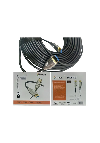 Zumastar Fiber Optic 40m Hdmı Kablo Hdtv 2,1 8k 4k Hdr Ultra Hd High Speed