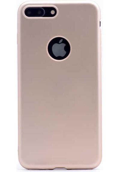 Apple Uyumlu iPhone 8 Plus Kılıf Zore Premier Silikon Kapak Gold