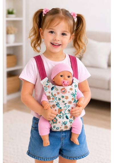 Oyuncak Bebek Kangurusu/kız Çocuk Ana Kucağı 004