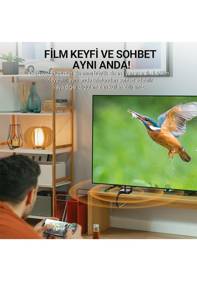 4k Hdmı Vga 2.4 / 5ghz Wireless Kablosuz Görüntü Aktarım Cihazı