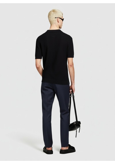 Sisley %100 Keten Slim Comfort Fit Pantolon Erkek Lacivert Pantolon - 324p4aghsf049