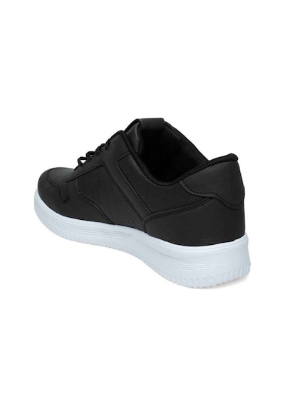 Luttoon 4027-25 Cilt Deri Anatomik Erkek Sneaker Siyah Beyaz Siyah