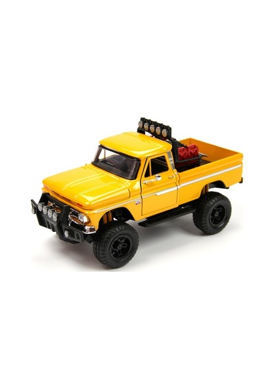Motormax 1966 Chevy C10 Fleetside Off-road 1/24 Model Araba-sarı