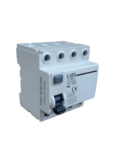 Cata Ct 9647 4x25a 6ka 300ma Trifaze Kaçak Akım Rölesi