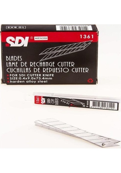 Sdı Maket Bıçağı 100'lü YEDEK Dar 30 Derece Eğimli 1361