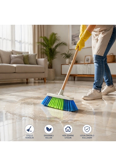 Günsan Battal Oto Yıkama Fırçası 8 Sıra - 9.5 Cm Kıl Boyu, Yumuşak Doku- 12'li Paket
