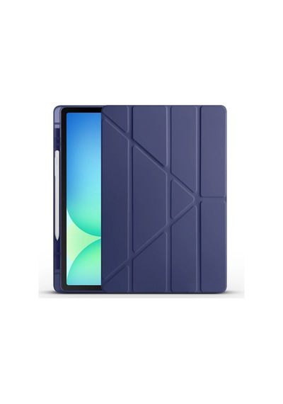 Galaxy Uyumlu  Tab S10 Fe Plus Kılıf Zore Tri Folding Kalem Bölmeli Standlı Kılıf Klasik
