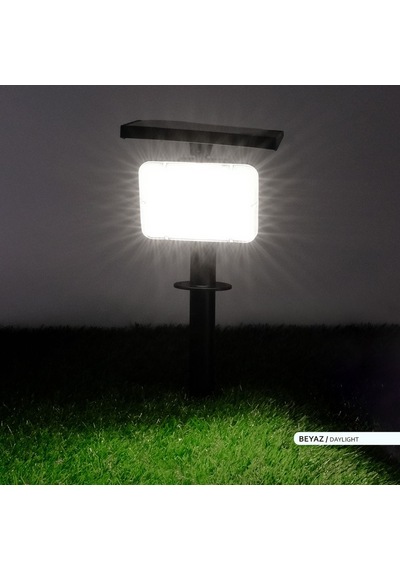 Ack Solar Pc Led Kazıklı Çim Armatürü Güneş Enerjili Bahçe Duvar