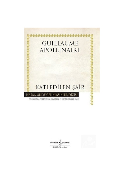 Mercankitap Katledilen Şair (Karton Kapak) / Guillaume Apollinaire
