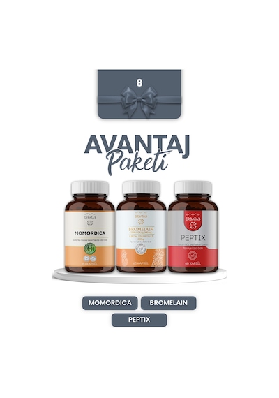 Erbatab Avantaj Paketi 8 (Kudretnarı, Peptix, Bromelain)