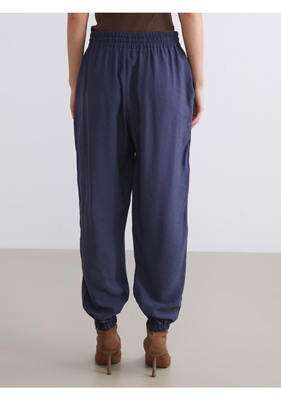 Lcw Vision Lacivert Beli Lastikli Kadın Jogger Pantolon