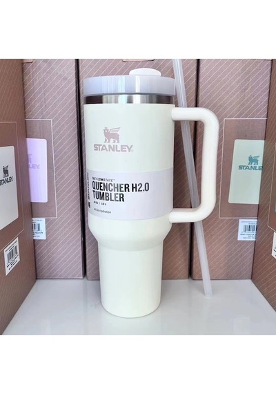 Stanley Quencher Termos Pipetli Bardak 1,18 Lt Beyaz Beyaz