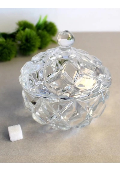 Kristal Cam Şekerlik Lokumluk Çap 11,5cm -3008