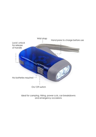 Digiflex Batterielose Led-el Feneri, Dynamo Ve 3 Led Kamp İçin Diğer