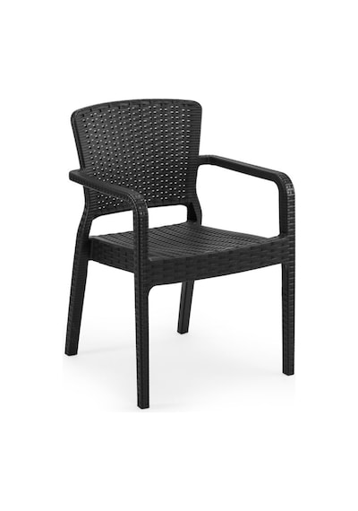 Bintaşmobilya Rattan Plastik 6 Kişilik Dış Mekan Bahçe Masa Sandalye Takımı Venge