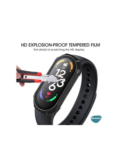 Microsonic Xiaomi Mi Band 8 Kılıf Darbeye Dayanıklı Matte Premium Slim WatchBand