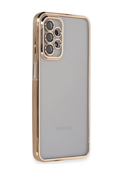 Samsung Galaxy Uyumlu A23 4g Kılıf Razer Lensli Silikon - Gold Altın