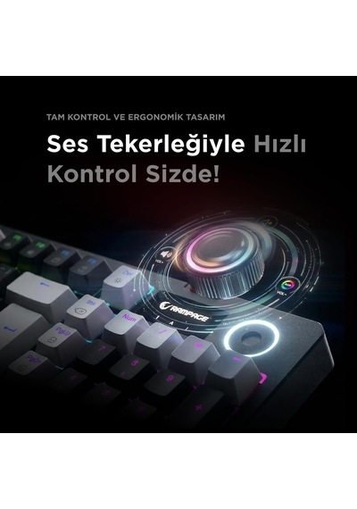 Loyal Usb Hot Swap Rgb Red Switch Mekanik Gaming Oyuncu Klavye Beyaz/gri