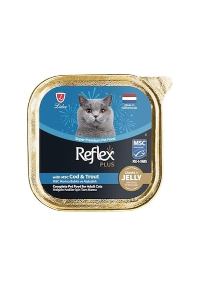 Reflex Plus Chunks In Jelly With Cod&trout Yetişkin Kedi Maması 85 Gr 103 Ivory