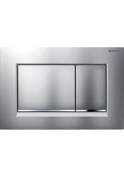 Geberit Sıgma30 Kumanda Paneli, Çift Basmalı, Mat Krom/parlak/mat Krom - Temizliği Kolay Kaplama - 115.883.jq.1 Krom