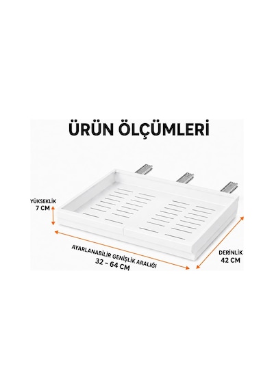 Teleskopik Dolap İçi Düzenleyici, Büyüyüp Küçülebilir Raylı Dolap Organizeri, Ayarlanabilir Sürgülü Mutfak Rafı, Tencere Tava Lavabo Altı Kiler Organizer, Yapıştırılabilir 32-64 Cm Beyaz Çok Renkli Teleskopik Dolap İçi Düzenleyici, Büyüyüp Küçülebilir Raylı Dolap Organizeri, Ayarlanabilir Sürgülü Mutfak Rafı, Tencere Tava Lavabo Altı Kiler Organizer, Yapıştırılabilir 32-64 Cm Beyaz Çok Renkli